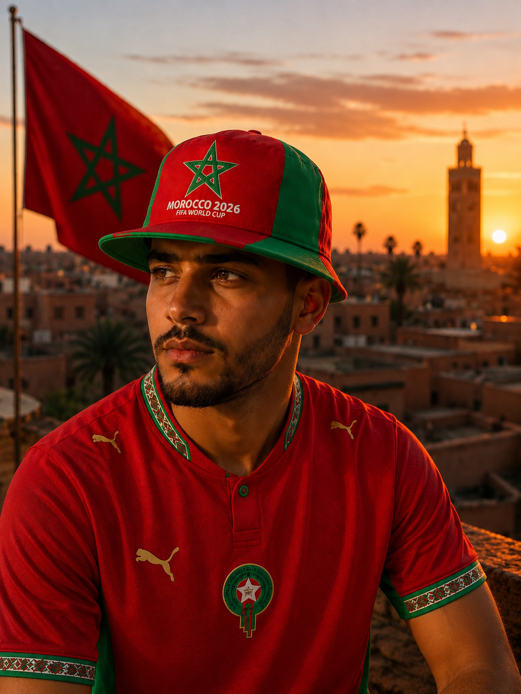Morocco 2026 FIFA World Cup Fan Hat